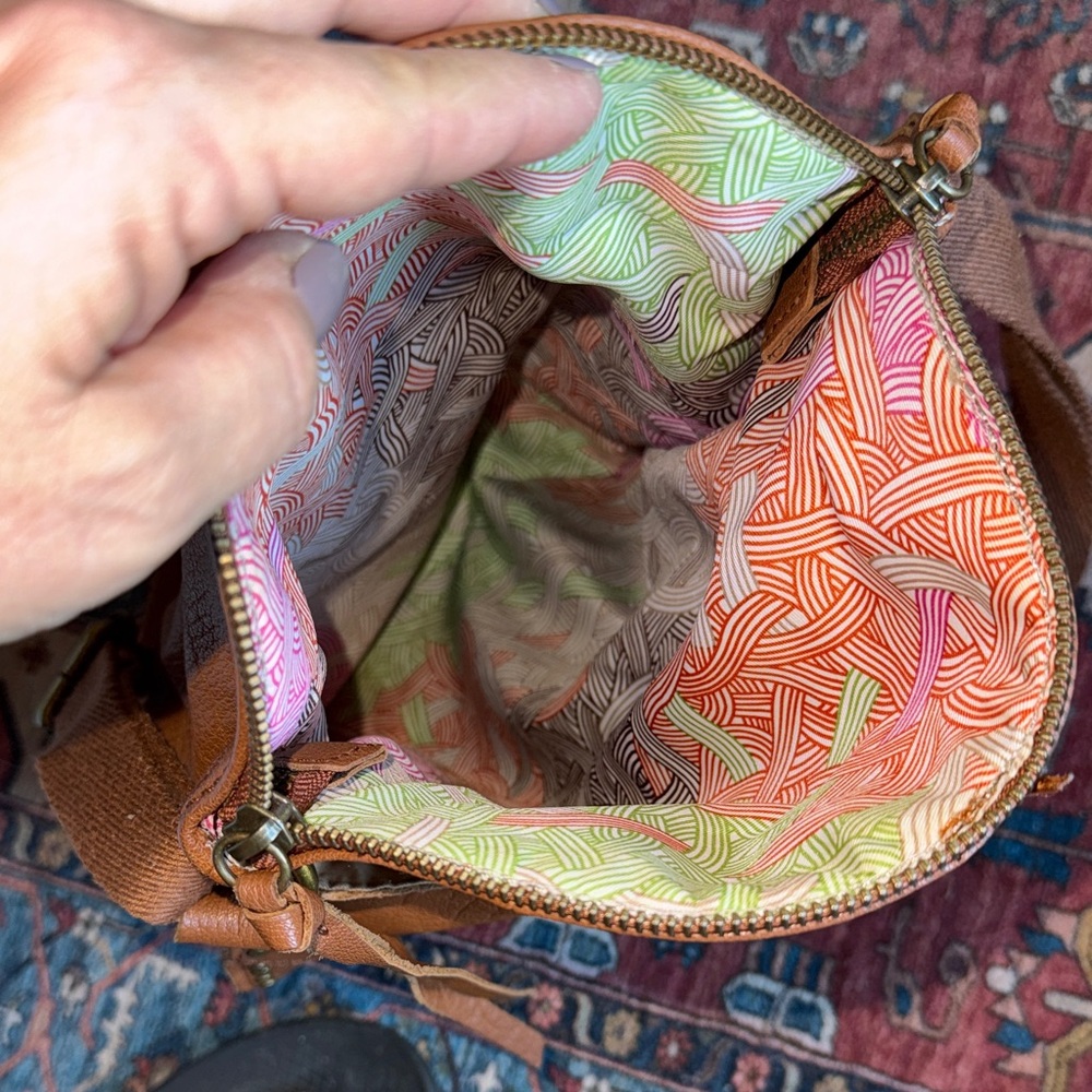 The SAK Brown Leather Crossbody Bag - Picture 4 of 5